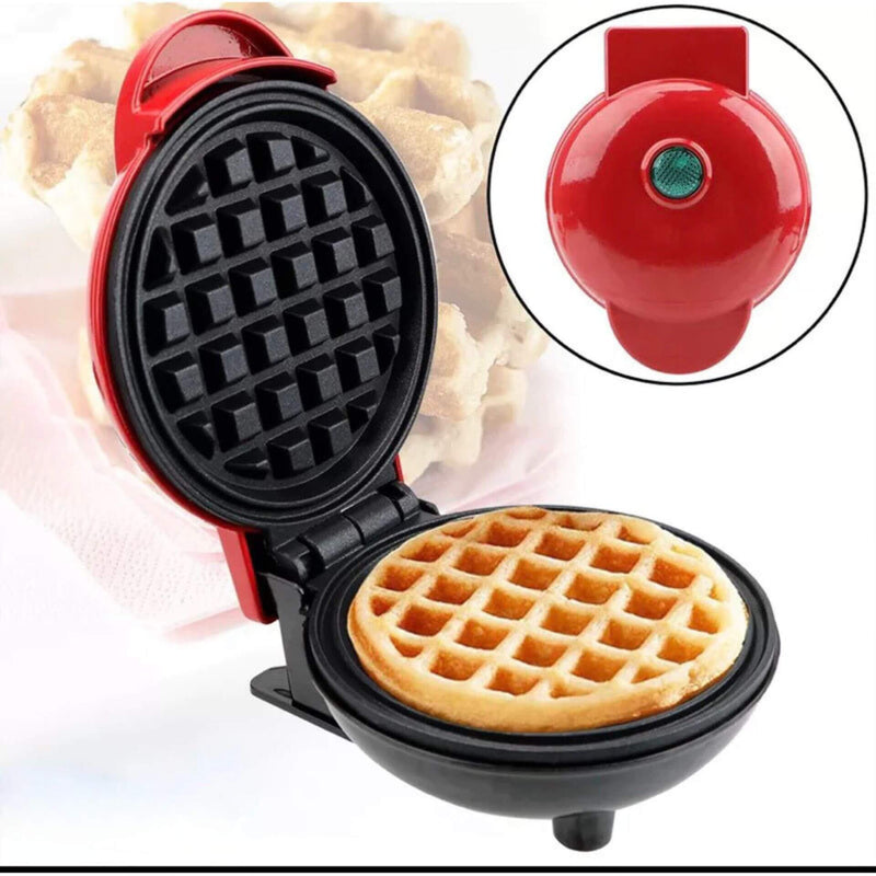 Mini Máquina de Waffle Antiaderente