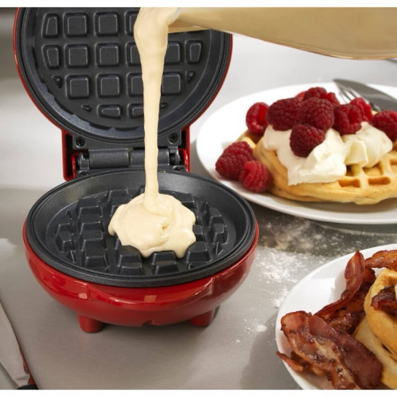 Mini Máquina de Waffle Antiaderente