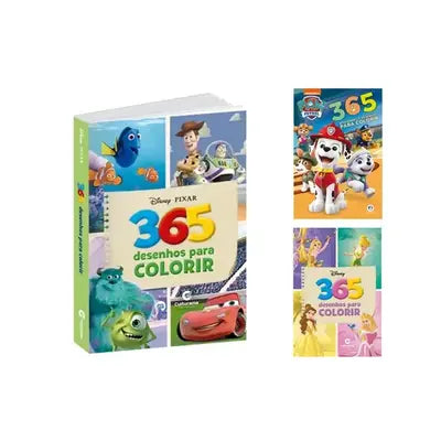 Kit Criativo 365 Desenhos para Meninos e Meninas - Aventuras Diárias para Colorir!