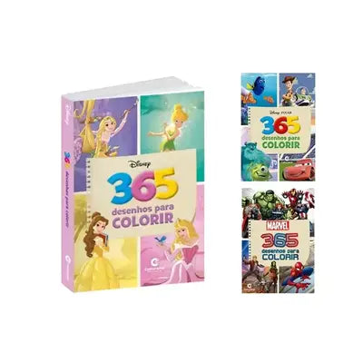 Kit Criativo 365 Desenhos para Meninos e Meninas - Aventuras Diárias para Colorir!