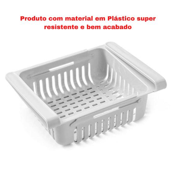 Kit Com 4 Cesto Retratil Orgaizador de Geladeira - VistaShopExpress