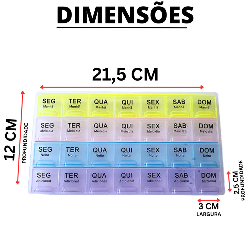 Organizador de remédios Semanal/Mensal