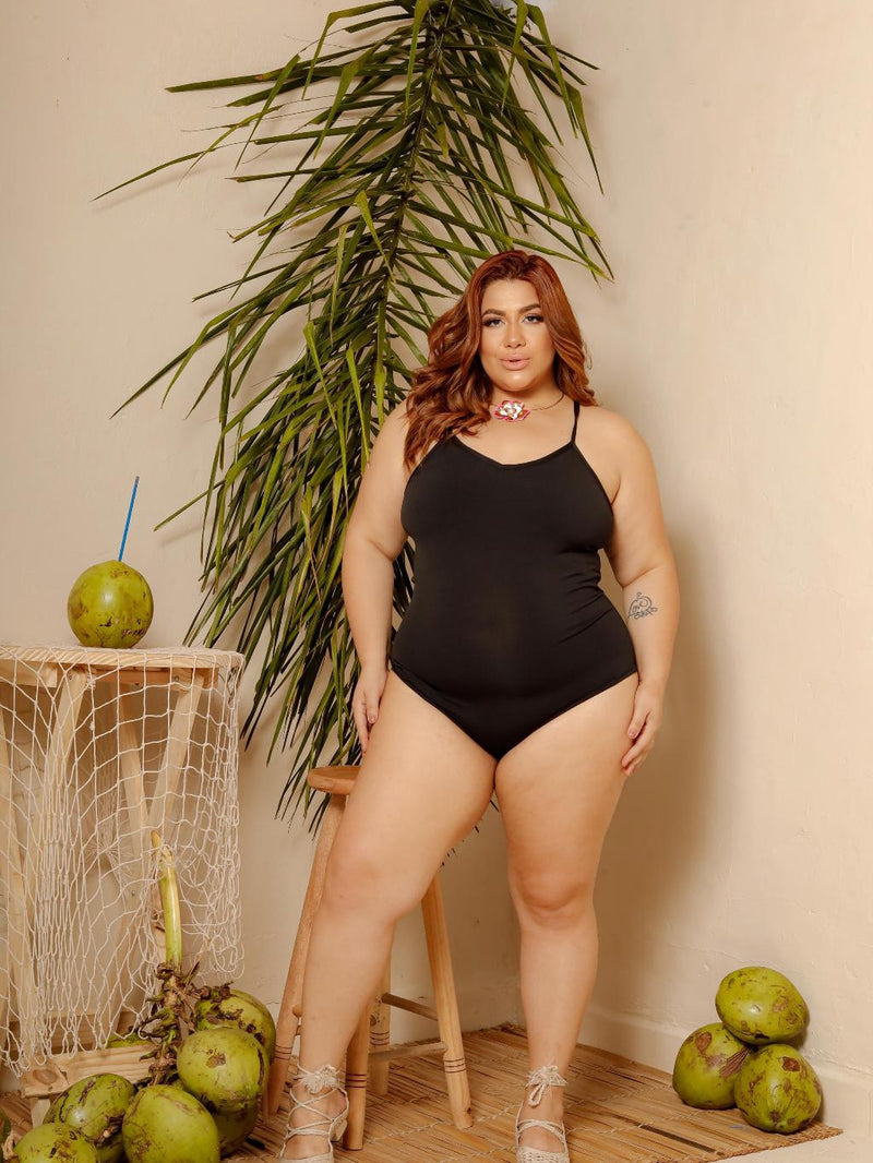 Body Maiô Plus Size Deslumbrante