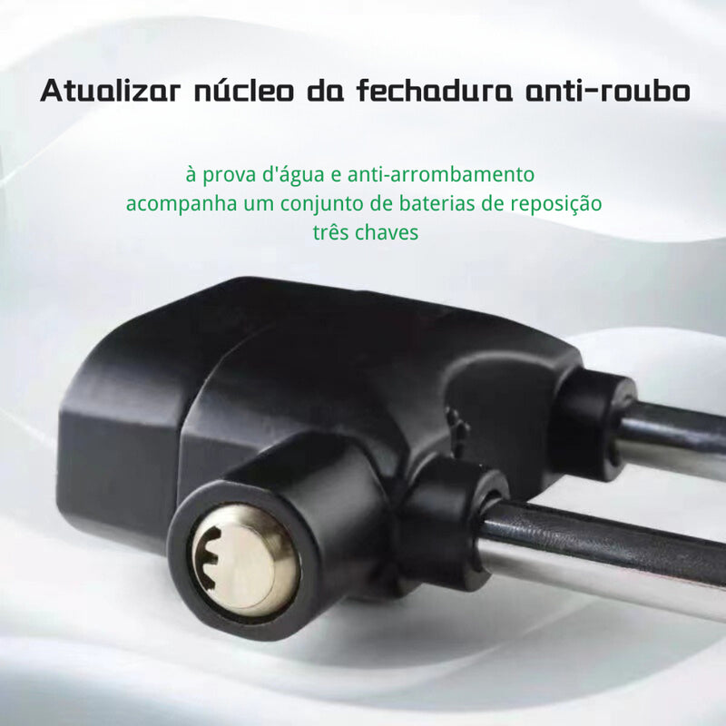 Cadeado Anti-Furto com Alarme Sonoro 110dB - Segurança Máxima para Seus Bens