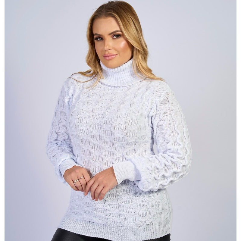 Blusa de Frio Manga Longa Gola Alta (Padrão e Plus Size)