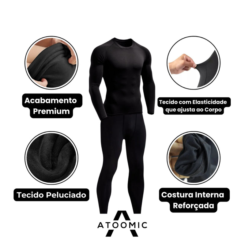 Kit Calça e Camisa Peluciada Térmica