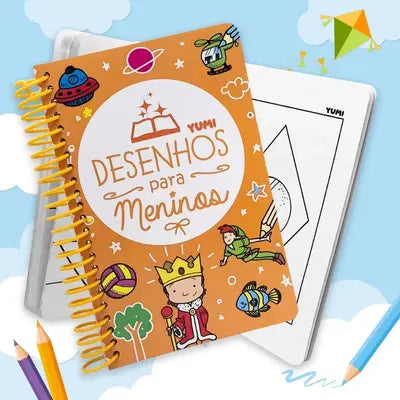 Kit Criativo 365 Desenhos para Meninos e Meninas - Aventuras Diárias para Colorir!