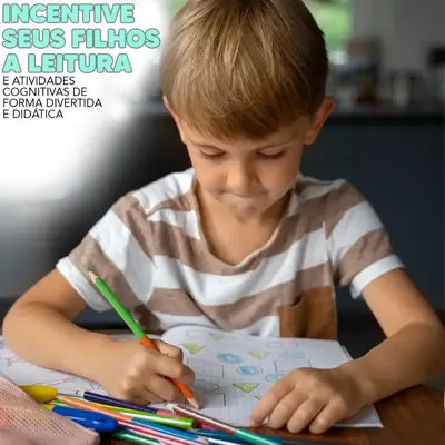 Kit Criativo 365 Desenhos para Meninos e Meninas - Aventuras Diárias para Colorir!