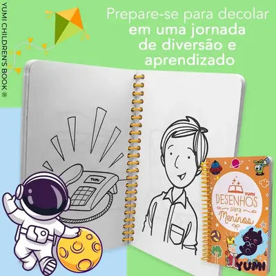 Kit Criativo 365 Desenhos para Meninos e Meninas - Aventuras Diárias para Colorir!