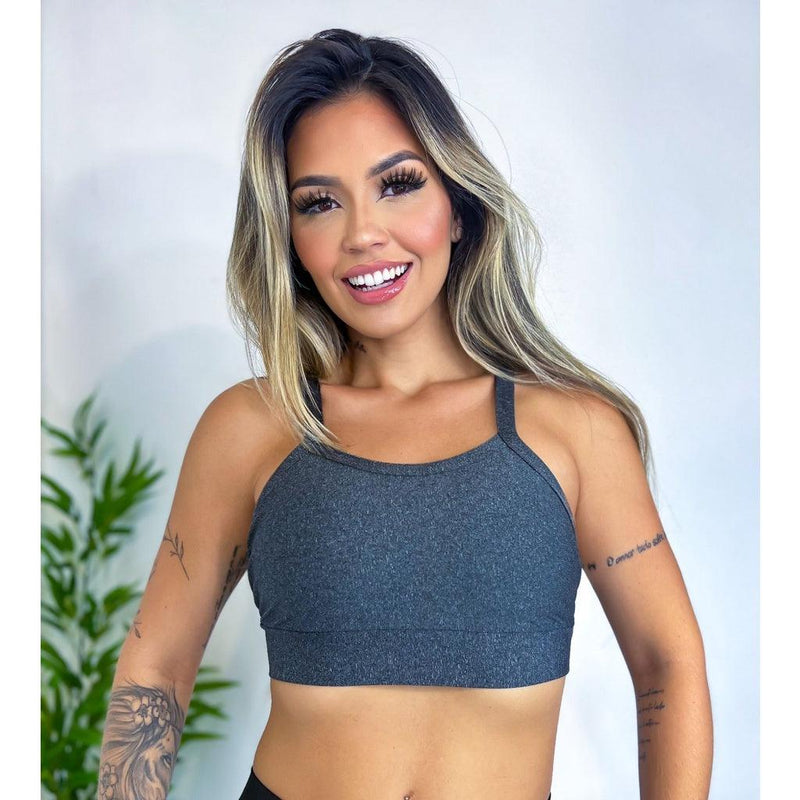 Top Cropped Academia Fitness com forro - VistaShopExpress